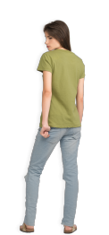 neushop-women-cotton-t-shirt-meda-calliste-green-back
