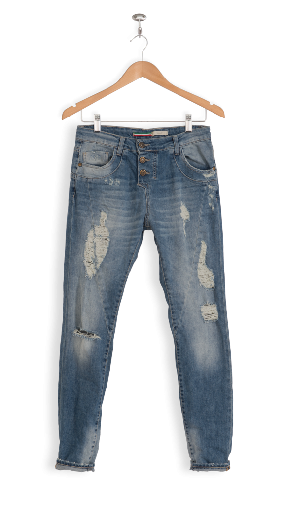Made in Italy regular fit ripped jeans for